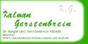 kalman gerstenbrein business card