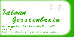 kalman gerstenbrein business card